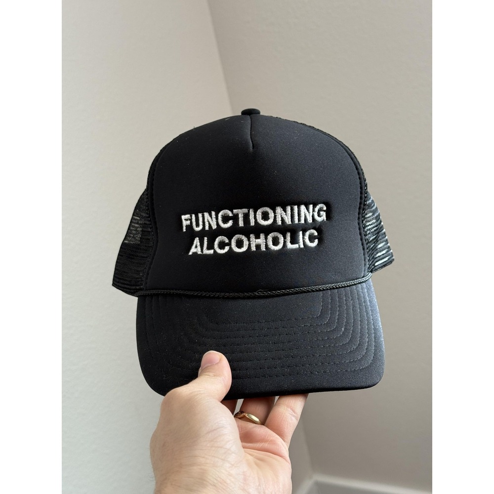 Nissin Cap Functioning Alcoholic Hat Cap Snap Back Mens One Size Black